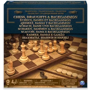 SET DE AJEDREZ, DAMAS Y BACKGAMMON