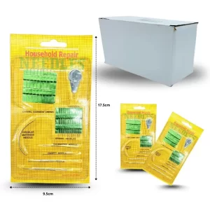 set de agujas de costura en planilla