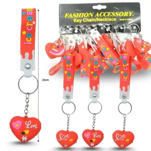 llavero corazon con cinta