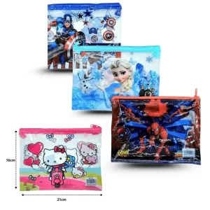 lapicera grande decorada personajes