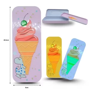 lapicera metálica dos compartimentos