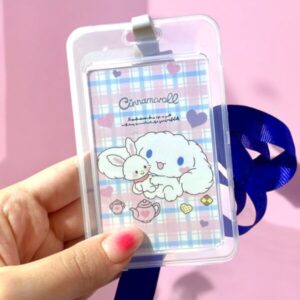 PORTA GAFETE TRANSPARENTE KITTY