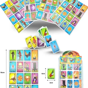 lotería tradicional set para 4 jugadores11x18cm 