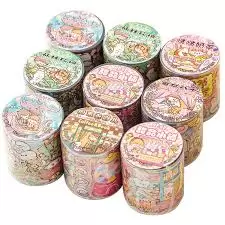 CINTA ADHESIVA STICKER ROLLO KAWAII