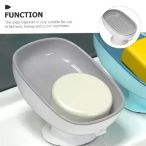 Jabonera con Drenaje y Succión para Baño