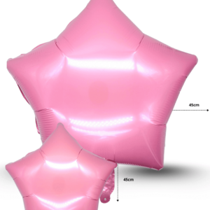 globo estrella metálico 45cm