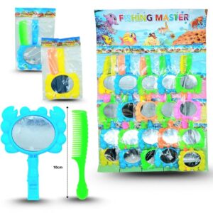 peine y espejo con flauta en planilla