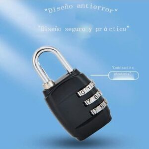 Candado de Combinación 3 Dígitos de Seguridad -  53596