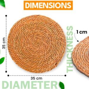 Mantel Individual Redondo de Fibras Naturales 53699