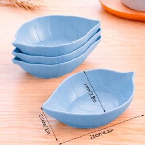 Plato mini hoja azul 5 pzs 53491