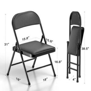 Silla Plegable con asiento y respaldo acolchados - 53162
