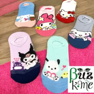 CALCETAS TOBILLERAS SANRIO 12 PIEZAS