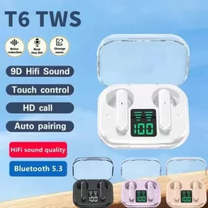 AUDIFONOS INALÁMBRICOS T6 TWS CON BLUETOOTH