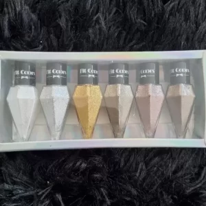 DELINEADOR GLITTER SET DE 6 PIEZAS