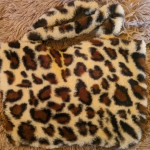 ANIMAL PRINT PELUCHE TOTE CHICA BOLSO