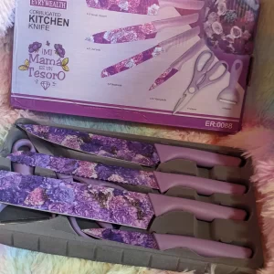 CUCHILLOS ESTAMPADOS EN FLORES