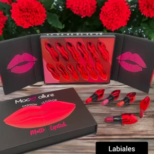 LABIAL BESOS KISS CAJA 12 PIEZAS