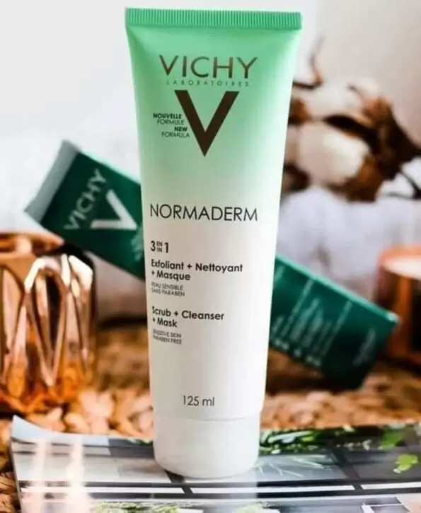 VICHY NORMADERM 3 EN 1 EXFOLIANTE + LIMPIADOR + MASCARILLA