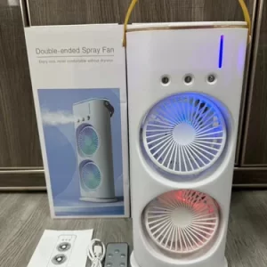VENTILADOR DOBLE CON ROCIADOR