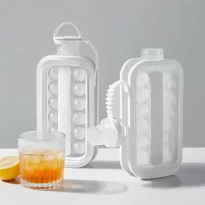 BOTELLA MOLDE DE HIELO ESFÉRICO PORTÁTIL 