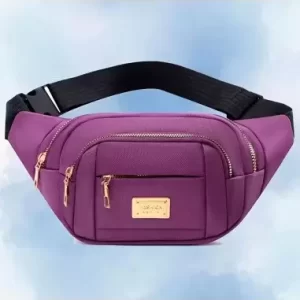 Riñonera multiusos color morado cangurera