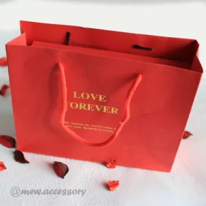 BOLSA ROJA LOVE MINI PARA REGALO