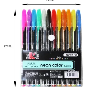 PLUMAS NEON 12 PZS