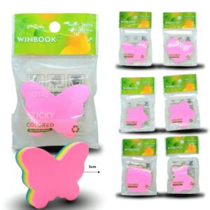 notas adhesivas mini forma y colores