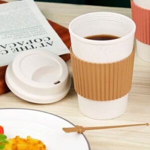 Vaso Reutilizable con Tapa y Funda 450 ml -  53455