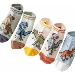CALCETINES INFANTILES DINOSAURIO 5 PARES