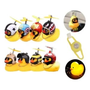 MOTO PATO DE HULE CON CASCO