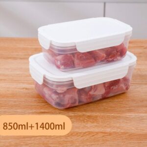 Set de Contenedores Herméticos para Alimentos 850 ml + 1400 ml -  53716