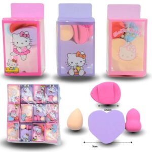 esponja cosmética set 4 pzas